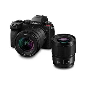 Panasonic Lumix DC-S5 Mirrorless Digital Camera with 20-60mm F3.5-5.6 Lens + Lumix S 50 f1.8 (S-S50)