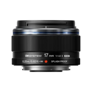 OM System M.Zuiko ED 17mm f/1.8 II Lens (Black)