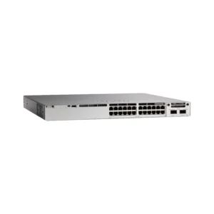 Cisco Catalyst C9300-24UX-E 24-Port Multigigabit UPOE Switch with Network Essentials  Cisco Catalyst C9300-24UX-E Network Switch 1. Product Overview  The Cisco Catalyst C9300-24UX-E is a high-performance enterprise access switch engineered for modern campus and branch networks. It combines advanced Layer 2 and Layer 3 capabilities, enterprise-grade security, and multigigabit connectivity to support today's demanding business applications while providing reliable network performance.  2. 24 Multigigabit UPOE Ports  This switch is equipped with 24 Multigigabit Ethernet (100M/1G/2.5G/5G/10G) RJ-45 ports supporting Cisco Universal Power over Ethernet (UPOE). It delivers both high-speed data and power over a single cable, making it ideal for Wi-Fi 6/6E access points, IP phones, surveillance cameras, and other PoE-powered devices.  3. Flexible Modular Uplink Expansion  The C9300-24UX-E features a modular uplink slot compatible with Cisco Catalyst 9300 network modules, allowing deployment of 1G, 10G, 25G, or 40G uplink connections. This flexibility enables easy network expansion as bandwidth requirements continue to grow.  4. High-Performance Enterprise Switching  Built to deliver wire-speed switching performance, the Catalyst 9300 Series provides low-latency data forwarding, intelligent traffic management, and reliable connectivity for mission-critical business applications and cloud services.  5. Advanced Security Features  Cisco integrates enterprise-class security technologies including Secure Boot, Trust Anchor, MACsec encryption, Access Control Lists (ACLs), and secure device authentication. These features help protect network infrastructure against unauthorized access and evolving cyber threats.  6. Cisco IOS XE Software  Powered by Cisco IOS XE with the Network Essentials license, the switch supports automation, programmability, software-defined networking, advanced monitoring, and simplified enterprise network management.  7. StackWise Technology  Cisco StackWise technology allows multiple Catalyst 9300 switches to operate as a single logical switch. This improves scalability, simplifies administration, and enhances network resiliency through centralized management.  8. Energy-Efficient and Reliable Design  Designed for continuous enterprise operation, the switch features intelligent power management, redundant power supply support, and durable hardware that helps reduce operational costs while maintaining maximum uptime.  9. Key Features 24 × Multigigabit Ethernet (100M/1G/2.5G/5G/10G) Ports Cisco Universal Power over Ethernet (UPOE) Modular Uplink Slot Cisco IOS XE Operating System Network Essentials License Layer 2 & Layer 3 Switching Cisco StackWise Support MACsec Encryption & Secure Boot Enterprise-Class Security Ideal for Campus and Branch Networks